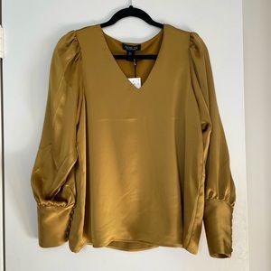 Rachel Zoe (size S) gorgeous mustard coloured blouse.
